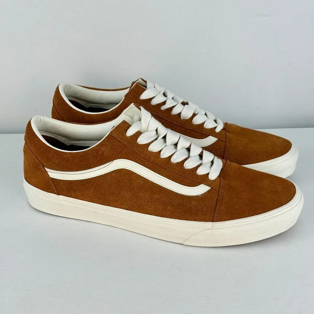 Men's 13 - VANS Old School Low Pig Suede Brown Shoe - 751505